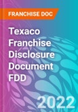 Texaco Franchise Disclosure Document FDD- Product Image