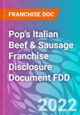 Pop's Italian Beef & Sausage Franchise Disclosure Document FDD- Product Image