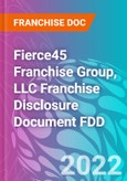 Fierce45 Franchise Group, LLC Franchise Disclosure Document FDD- Product Image