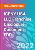 ICENY USA LLC Franchise Disclosure Document FDD- Product Image