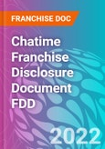 Chatime Franchise Disclosure Document FDD- Product Image
