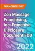 Zen Massage Franchising, Inc. Franchise Disclosure Document FDD- Product Image