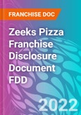 Zeeks Pizza Franchise Disclosure Document FDD- Product Image