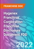 Hygenex Franchise Corporation Franchise Disclosure Document FDD- Product Image