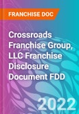Crossroads Franchise Group, LLC Franchise Disclosure Document FDD- Product Image
