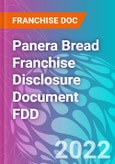 Panera Bread Franchise Disclosure Document FDD- Product Image