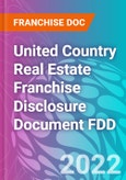United Country Real Estate Franchise Disclosure Document FDD- Product Image