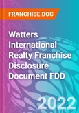 Watters International Realty Franchise Disclosure Document FDD- Product Image