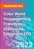 Color World Housepainting Franchise Disclosure Document FDD- Product Image