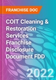 COIT Cleaning & Restoration Services Franchise Disclosure Document FDD- Product Image
