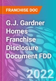 G.J. Gardner Homes Franchise Disclosure Document FDD- Product Image