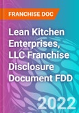 Lean Kitchen Enterprises, LLC Franchise Disclosure Document FDD- Product Image