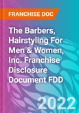 The Barbers, Hairstyling For Men & Women, Inc. Franchise Disclosure Document FDD- Product Image