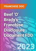Beef 'O' Brady's Franchise Disclosure Document FDD- Product Image