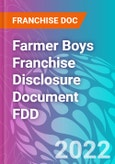 Farmer Boys Franchise Disclosure Document FDD- Product Image