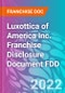 Luxottica of America Inc. Franchise Disclosure Document FDD - Product Thumbnail Image
