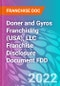 Doner and Gyros Franchising (USA), LLC Franchise Disclosure Document FDD - Product Thumbnail Image