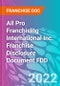 All Pro Franchising International Inc. Franchise Disclosure Document FDD - Product Thumbnail Image