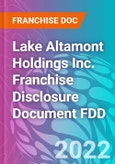 Lake Altamont Holdings Inc. Franchise Disclosure Document FDD- Product Image