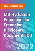 MD Hydration Franchise, Inc. Franchise Disclosure Document FDD- Product Image