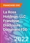 La Rosa Holdings, LLC Franchise Disclosure Document FDD - Product Thumbnail Image