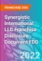 Synergistic International LLC Franchise Disclosure Document FDD - Product Thumbnail Image