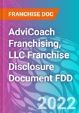AdviCoach Franchising, LLC Franchise Disclosure Document FDD- Product Image