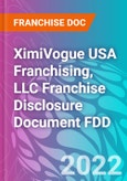 XimiVogue USA Franchising, LLC Franchise Disclosure Document FDD- Product Image
