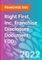 Right First, Inc. Franchise Disclosure Document FDD - Product Thumbnail Image