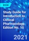 Study Guide for Introduction to Clinical Pharmacology. Edition No. 10 - Product Thumbnail Image