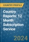 Country Reports: 12 Month Subscription Service - Product Image