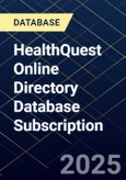 HealthQuest Online Directory Database Subscription- Product Image