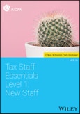 Tax Staff Essentials, Level 1. New Staff. Edition No. 1- Product Image