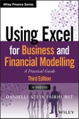 Using Excel for Business and Financial Modelling. A Practical Guide. Edition No. 3. Wiley Finance- Product Image