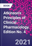 Atkinson's Principles of Clinical Pharmacology. Edition No. 4- Product Image