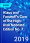 Klaus and Fanaroff's Care of the High-Risk Neonate. Edition No. 7 - Product Thumbnail Image