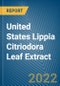 United States Lippia Citriodora Leaf Extract Monthly Export Monitoring Analysis - Product Thumbnail Image