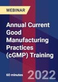 Annual Current Good Manufacturing Practices (cGMP) Training - Webinar- Product Image