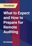 What to Expect and How to Prepare for Remote Auditing - Webinar (Recorded)- Product Image