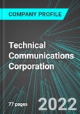 Technical Communications Corporation (TCCO:NAS): Analytics, Extensive Financial Metrics, and Benchmarks Against Averages and Top Companies Within its Industry- Product Image
