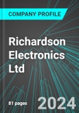 Richardson Electronics Ltd (RELL:NAS): Analytics, Extensive Financial Metrics, and Benchmarks Against Averages and Top Companies Within its Industry- Product Image