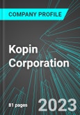 Kopin Corporation (KOPN:NAS): Analytics, Extensive Financial Metrics, and Benchmarks Against Averages and Top Companies Within its Industry- Product Image