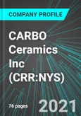 CARBO Ceramics Inc (CRR:NYS): Analytics, Extensive Financial Metrics, and Benchmarks Against Averages and Top Companies Within its Industry- Product Image