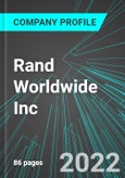 Rand Worldwide Inc (RWWI:PINX): Analytics, Extensive Financial Metrics, and Benchmarks Against Averages and Top Companies Within its Industry- Product Image