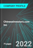 Chineseinvestors.com Inc (CIIX:PINX): Analytics, Extensive Financial Metrics, and Benchmarks Against Averages and Top Companies Within its Industry- Product Image