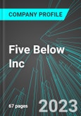 Five Below Inc (FIVE:NAS): Analytics, Extensive Financial Metrics, and Benchmarks Against Averages and Top Companies Within its Industry- Product Image