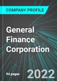 General Finance Corporation (GFN:NAS): Analytics, Extensive Financial Metrics, and Benchmarks Against Averages and Top Companies Within its Industry- Product Image