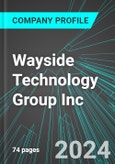Wayside Technology Group Inc (WSTG:NAS): Analytics, Extensive Financial Metrics, and Benchmarks Against Averages and Top Companies Within its Industry- Product Image