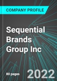 Sequential Brands Group Inc (SQBG:NAS): Analytics, Extensive Financial Metrics, and Benchmarks Against Averages and Top Companies Within its Industry- Product Image