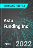 Asta Funding Inc (ASFI:NAS): Analytics, Extensive Financial Metrics, and Benchmarks Against Averages and Top Companies Within its Industry- Product Image